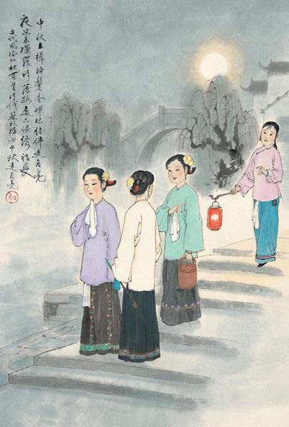 走月亮