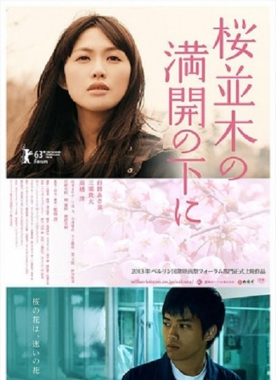 盛开的樱花树下