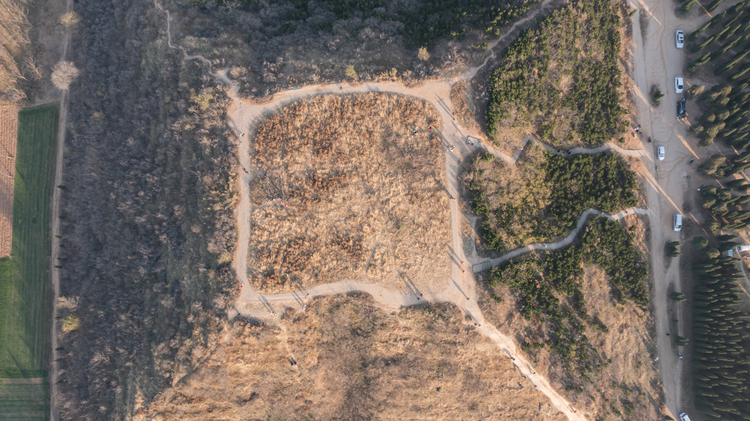 唐恭陵位于河南省洛阳市偃师区，是唐高宗李治第五子、武则天长子李弘的陵墓。2021年12月5日拍摄。