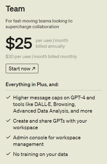 ChatGPT Team