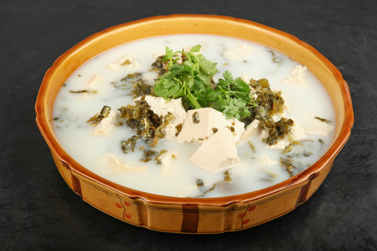中餐美食-雪菜炖豆腐