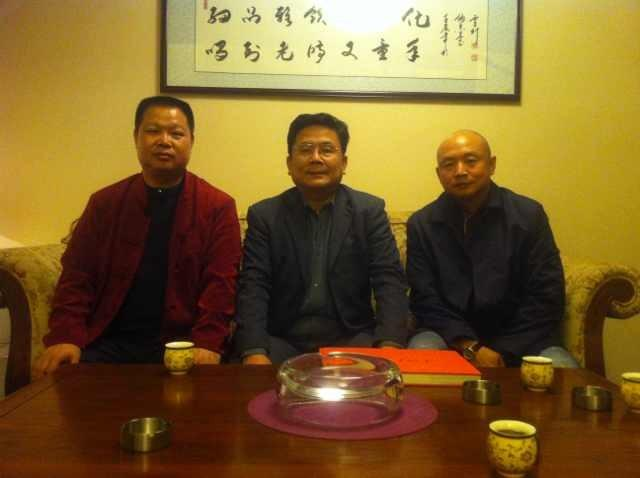 与著名诗人汪国真、毛体大家姜林老师