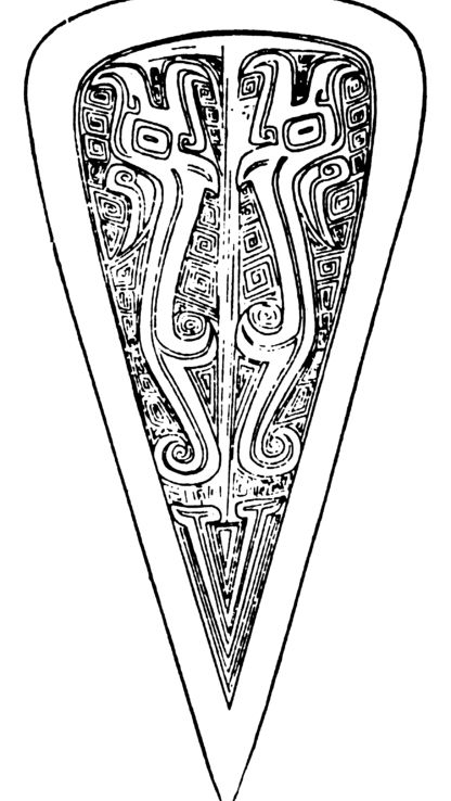 典型的鸢形盾牌