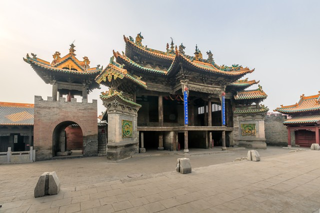 山西介休后土庙古建筑