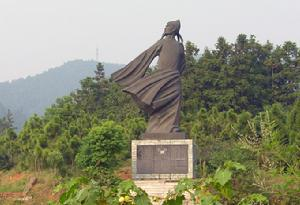 赵棚镇李白铜像