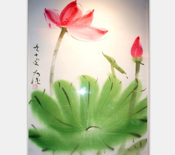 张杰：荷花（九十叟） 110*78.5cm