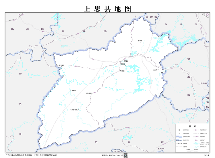 防城港上思县地图图片