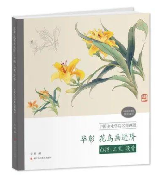 《中国美术学院名师画谱 毕彰花鸟画进阶：白描 工笔 没骨》