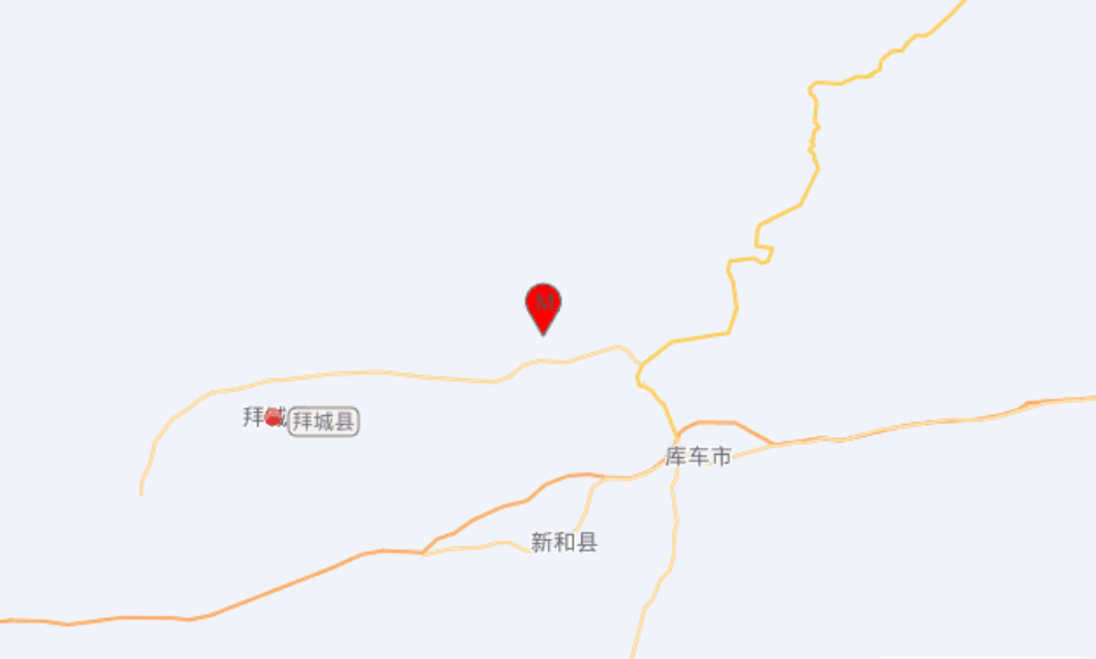 4·10新疆拜城县5.6级地震