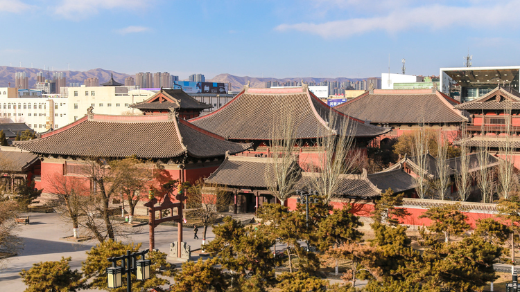 山西大同善化寺三重庑殿顶（全国重点文物保护单位）