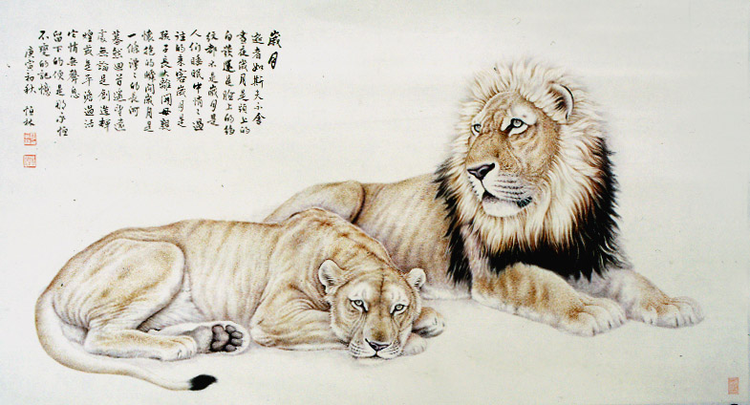 杨恒林画虎作品精选