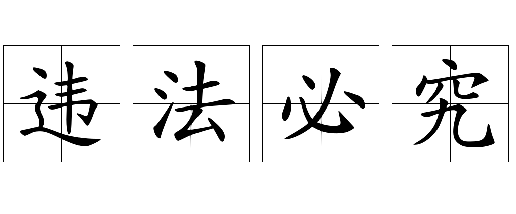 违法必究