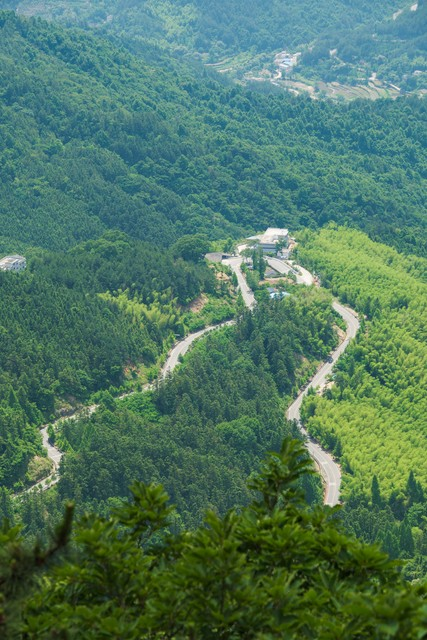 湖北黄冈罗田大别山薄刀锋风景区初夏风光