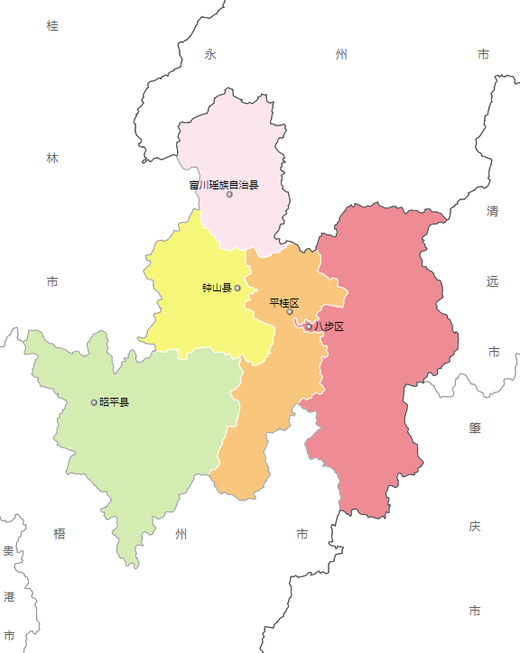 富川瑶族自治县地图图片