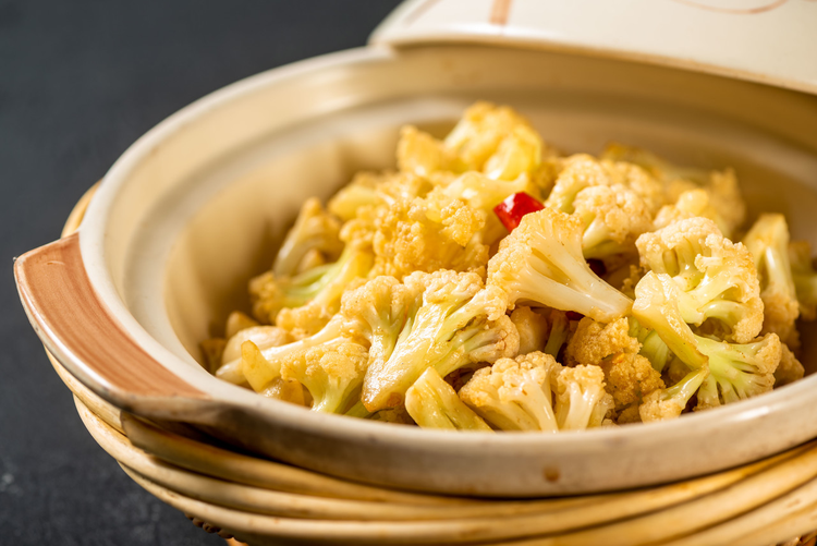 中餐家常菜砂锅有机菜花