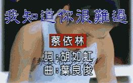 我知道你很难过