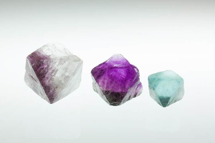萤石晶体宏观射击Macro shoot of fluorite crystal