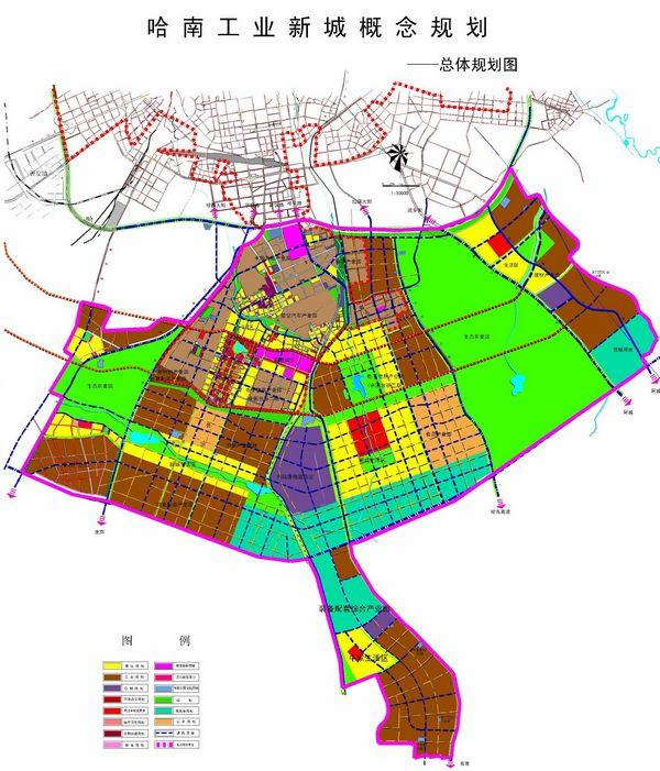 哈尔滨城市发展规划图图片