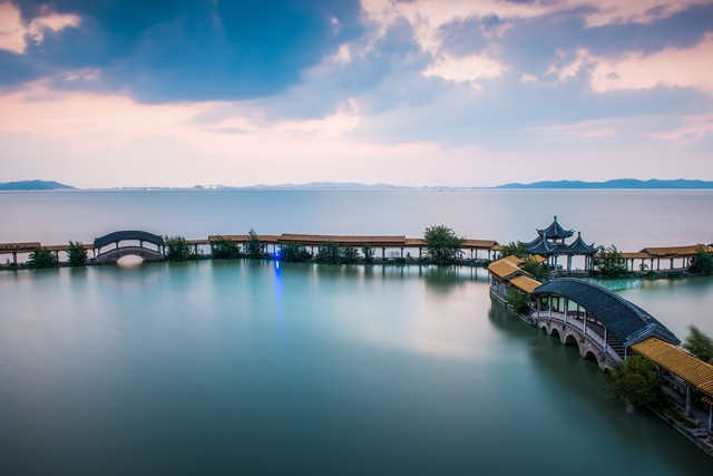 中国江苏无锡太湖风光