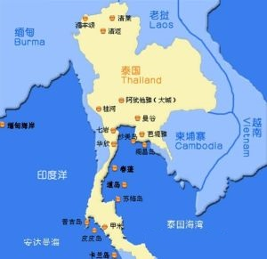 泰国主要城市概图