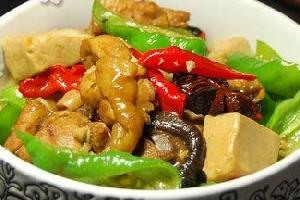 豆腐烧鸡