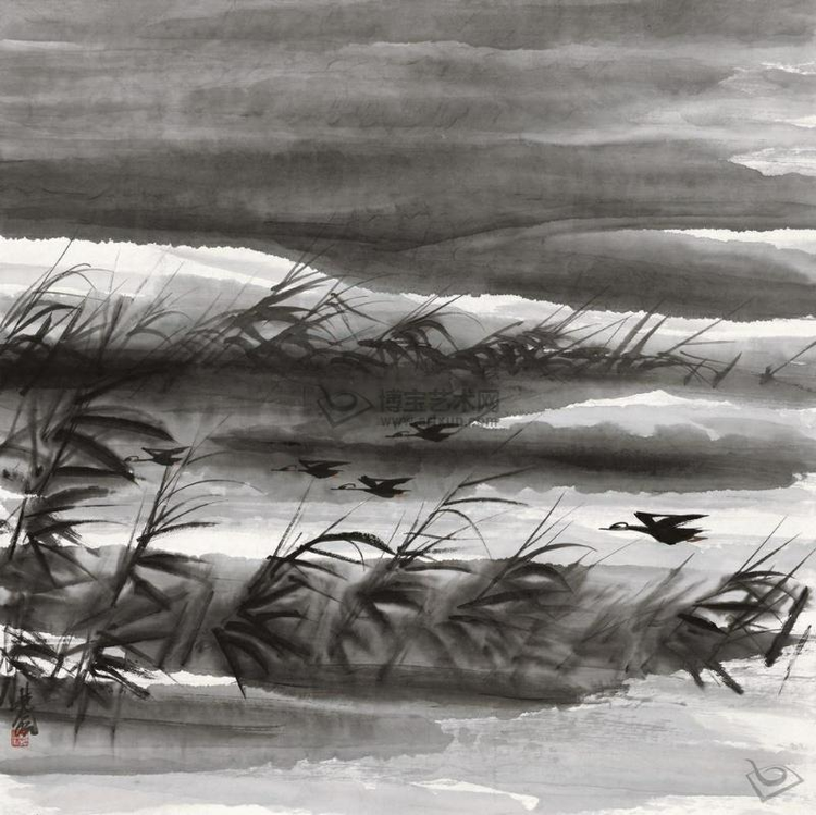 《芦雁图》（林风眠画）