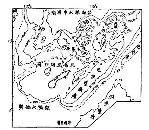 南沙群岛的海底地形.png