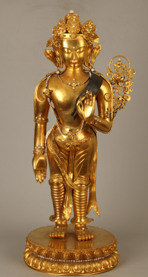 金观音菩萨立像