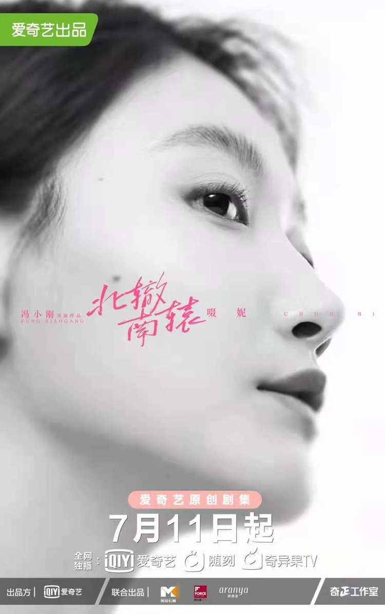 蓝盈莹、金晨、啜妮、隋源、王珞丹主演电视剧《北辙南辕》剧照海报