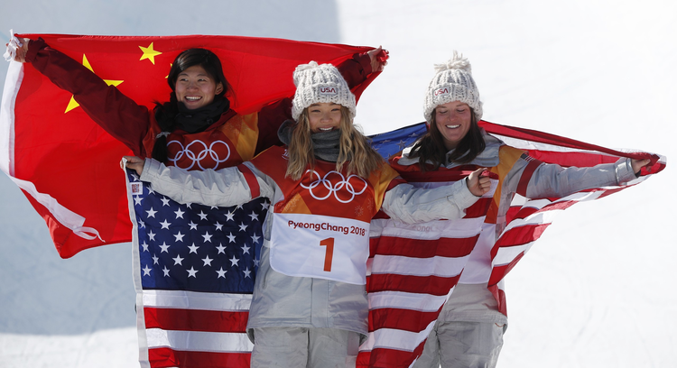 2018平昌冬奥会单板滑雪女子U型池决赛：刘佳宇夺得亚军
