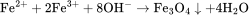 \rm{Fe^{2+}+2Fe^{3+}+8OH^-\rightarrow Fe_3O_4\downarrow+4H_2O}