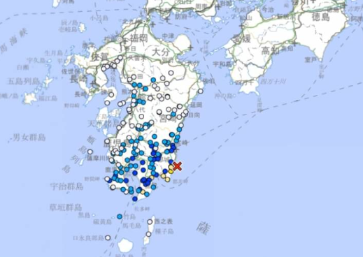 4·8日本大隅半岛东部5.2级地震