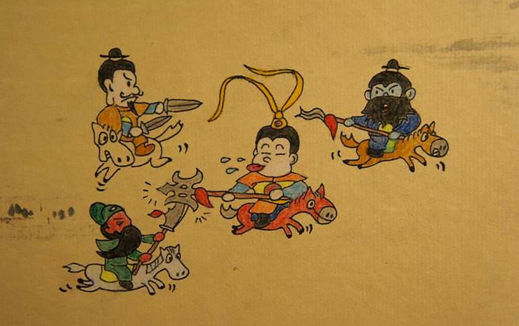 三英战吕布