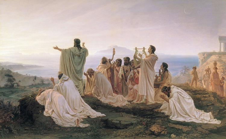畢達哥拉斯主義者慶祝日出，Fyodor Bronnikov作.jpeg