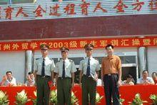 惠州外贸学校军训汇操
