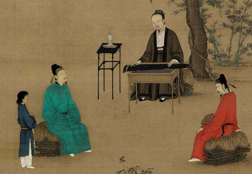 听琴图