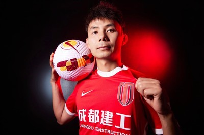【独家】2022中超联赛标准照：成都蓉城球队色主题创意写真