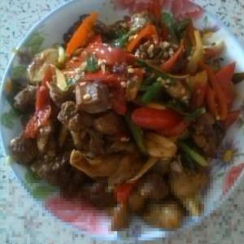 炒鸭