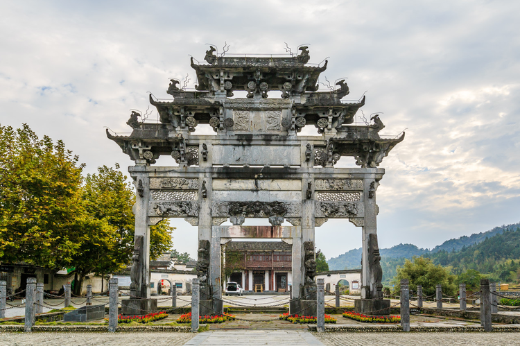 胡文光刺史牌坊，中国安徽省黟县西递古村