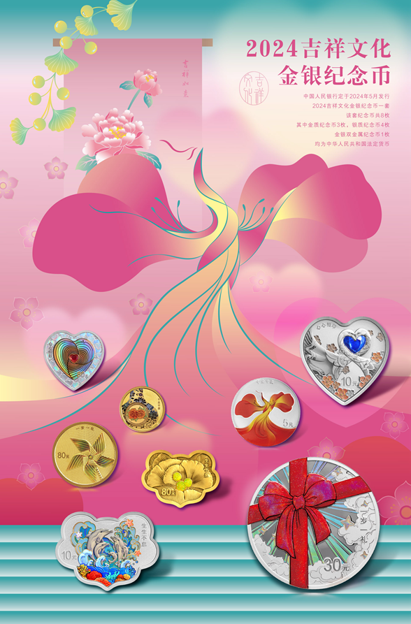 2024吉祥文化金银纪念币