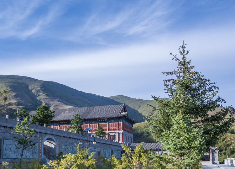 山西五台山竹林寺风景