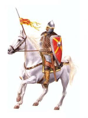手持长矛的骑兵