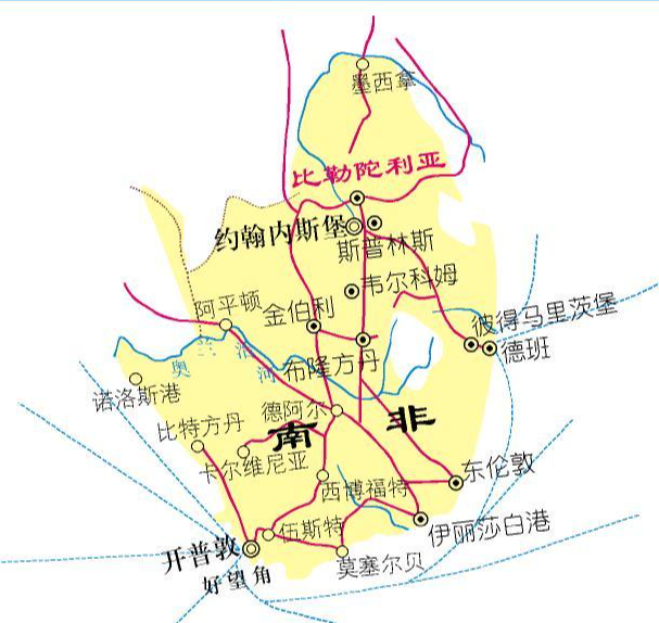 南非地图