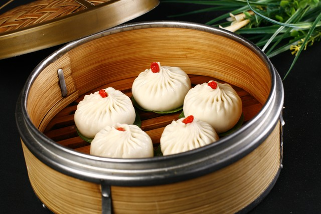 中国菜系，食品餐饮，面食点心，灌汤包子