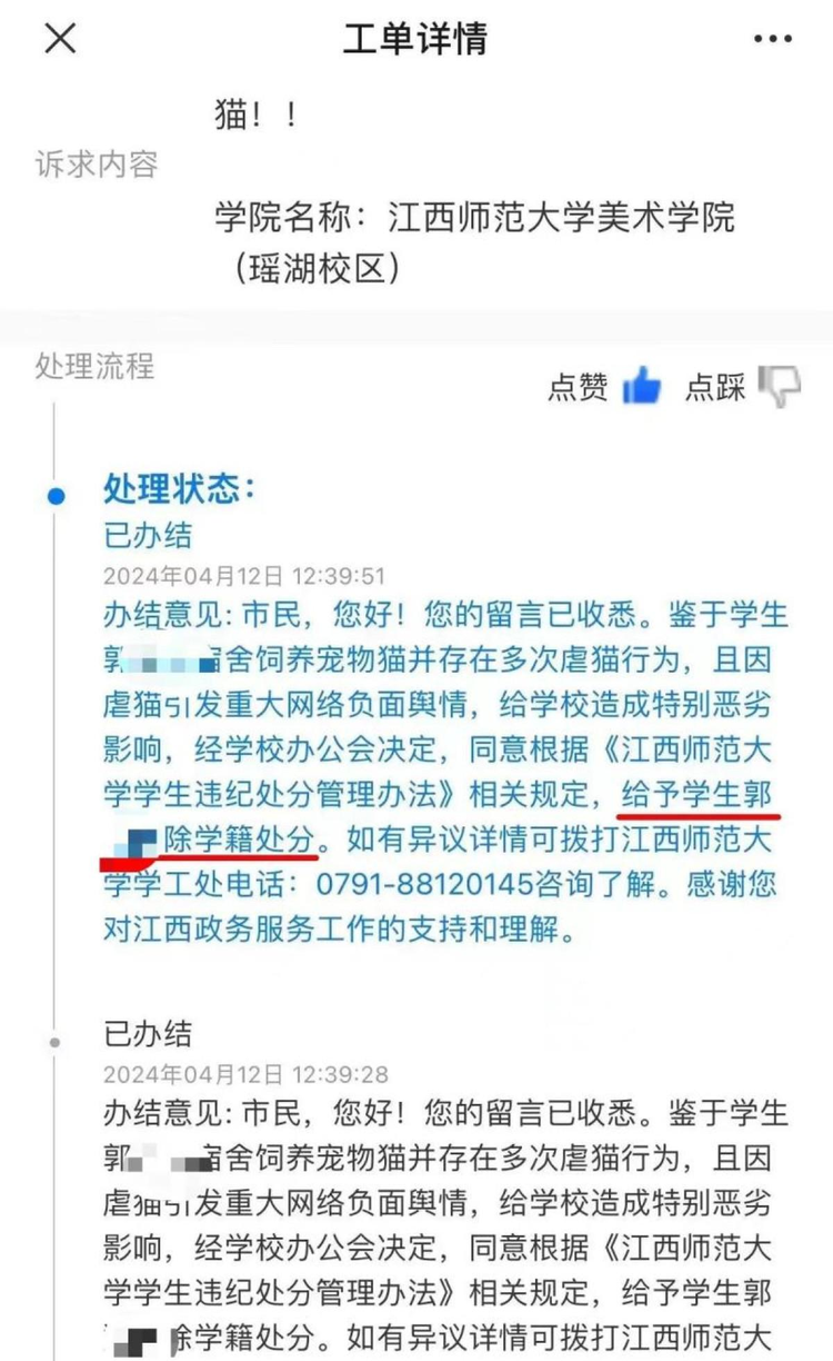 3·29江西师范大学男生虐猫事件