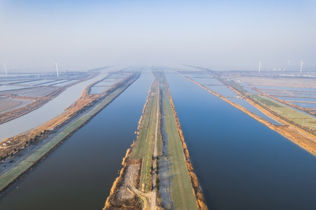 江苏省盐城淮河入海口