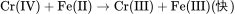 \rm{Cr(IV)+Fe(II)\rightarrow Cr(III)+Fe(III)(快)}