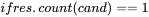 if res.count(cand) == 1