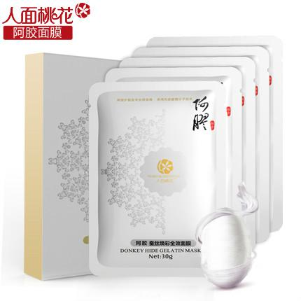 人面桃花蚕丝面膜