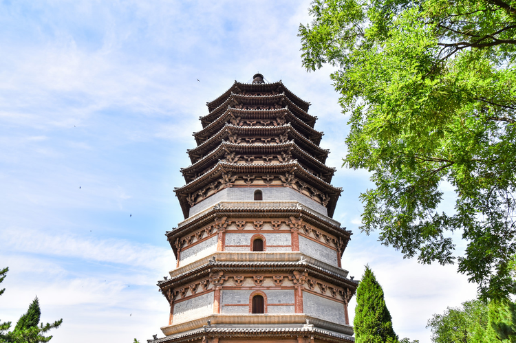 参观正定天宁寺凌霄塔及古建筑